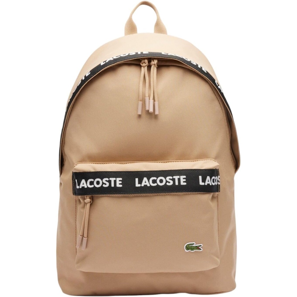 image:imageLacoste Unisex Neocroc Seasonal Backpack Tape Viennois Beige One SizeTape Viennois Beige