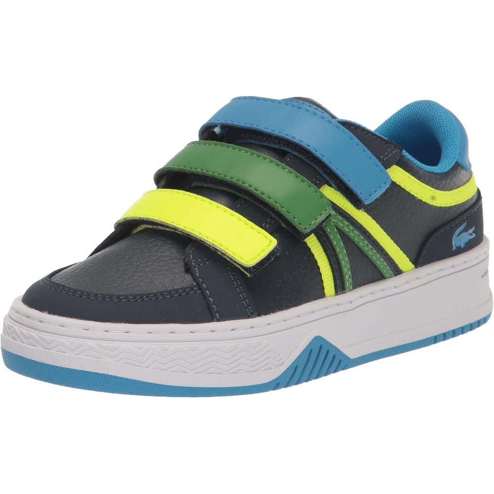 image:imageLacoste UnisexChild L001 SneakerBlackWhiteFlamenco