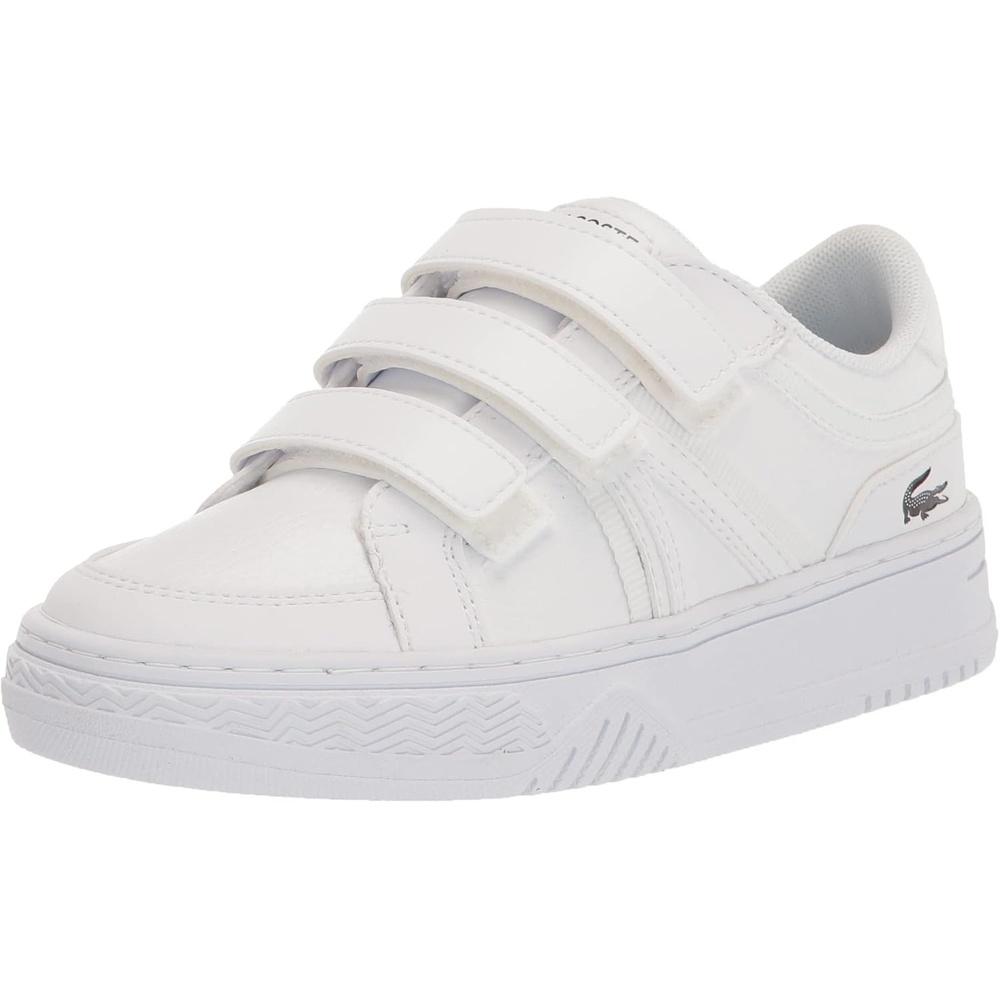 image:imageLacoste UnisexChild L001 SneakerWhiteGlossLogMarzipanJava Blue
