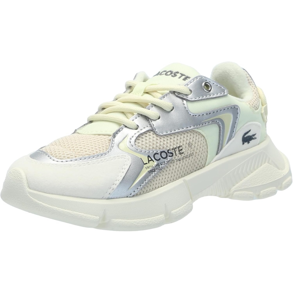 image:imageLacoste UnisexChild L003 Neo SneakersContrast Light BrownLight Yellow