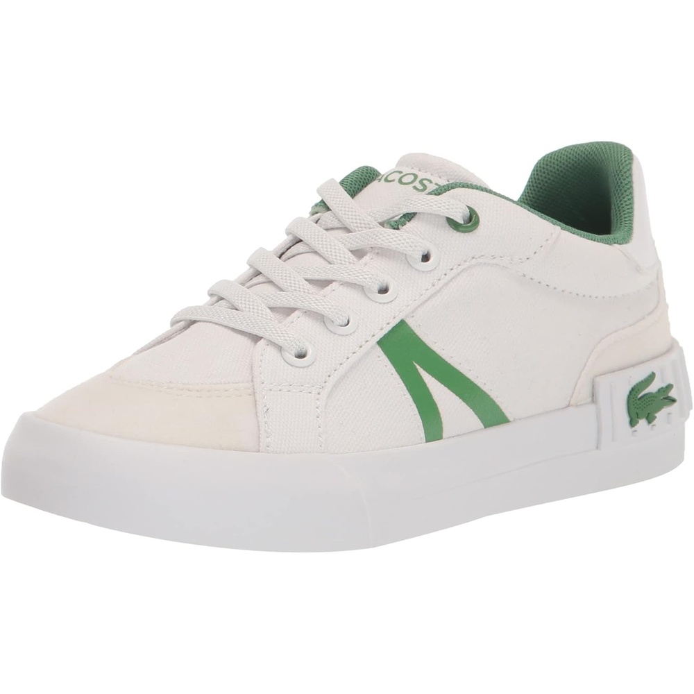 image:imageLacoste UnisexChild L004 SneakerWhiteGreen Lace