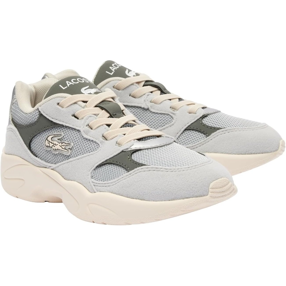 image:imageLacoste UnisexChild Storm 96 Vintage SneakersLight GreyDark Grey