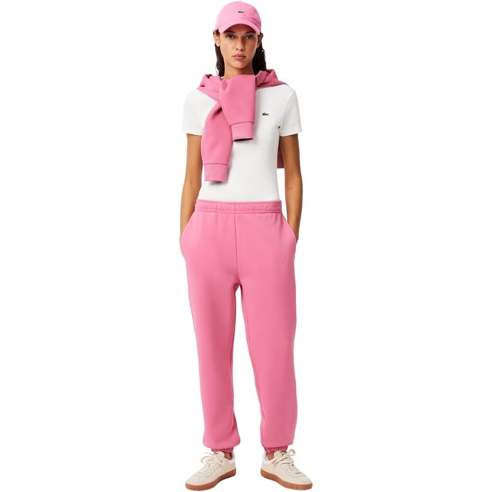 image:imageLacoste Womens Blended Cotton Jogging PantsReseda Pink