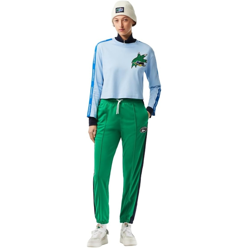 image:imageLacoste Womens Core Collection Straight Fit Track PantsFluorine Green