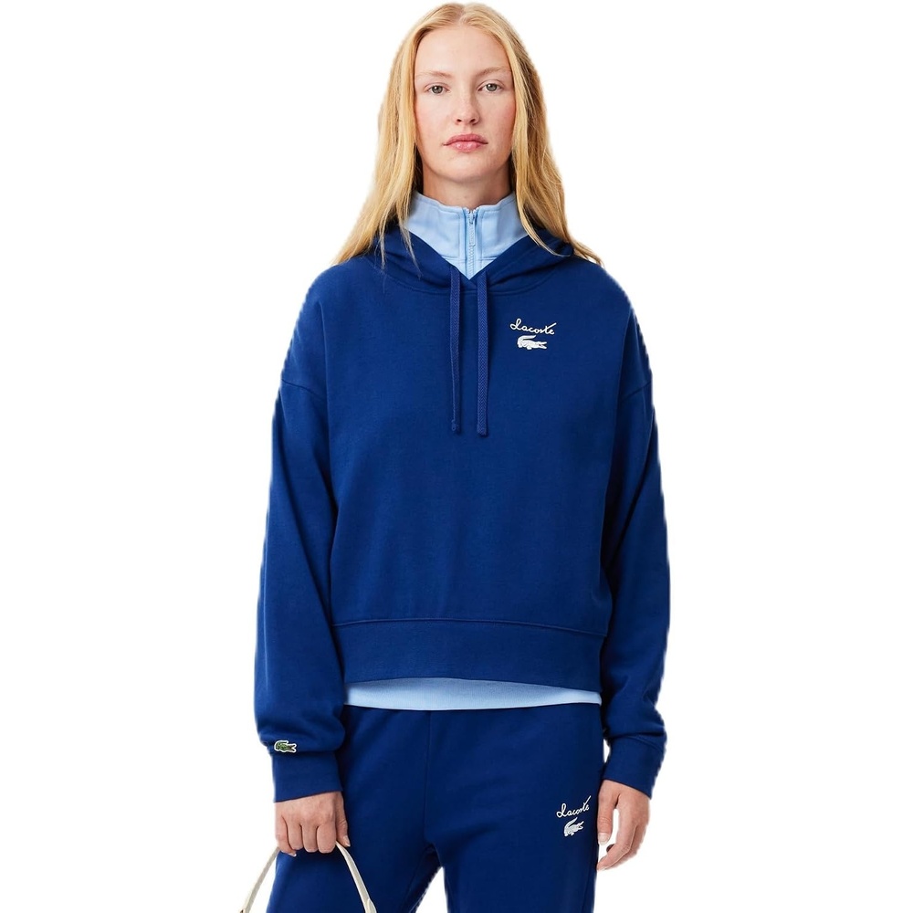 image:imageLacoste Womens Oversized Logo HoodieGlobe