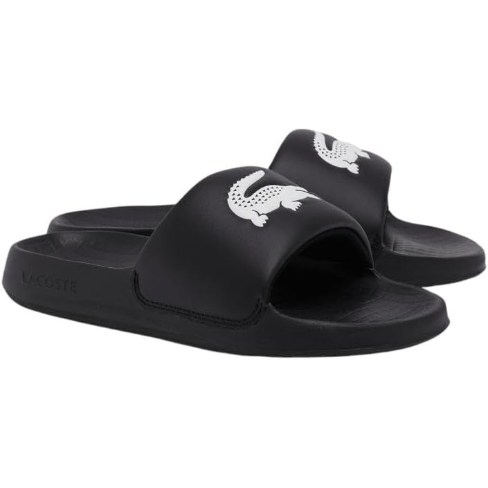 image:imageLacoste womens Serve Slide 10 125 1 CfaBlack White Croc
