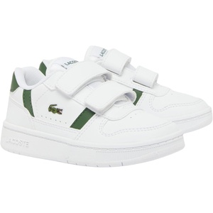 Lacoste Baby Boys’ Unisex Baby Infant’s T-Clip Set Trainers(White/Dark Green)