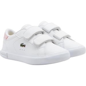 Lacoste Baby Unisex Baby Infant’s Powercourt Sneaker(White/Light Pink)