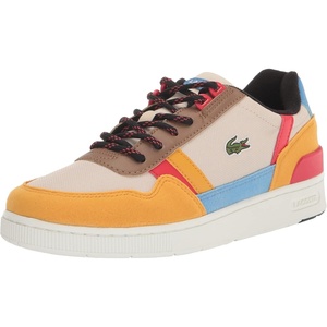 Lacoste Children’s T-Clip Sneakers(Soda Yellow/Bottle Green/Flour)