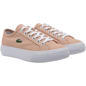Lacoste Junior’s Backcourt Sneakers(White/Carnation/Carnation)