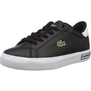 Lacoste Juniors’ Powercourt Sneakers(Black Schwarz Weiss 312)