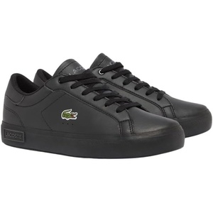 Lacoste Juniors’ Powercourt Sneakers(White/Black/Red Currant)