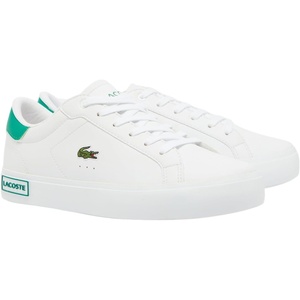 Lacoste Juniors’ Powercourt Sneakers(Wht/Grn)