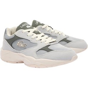 Lacoste Junior’s Storm 96 Vintage Sneakers(Light Grey/Dark Grey)