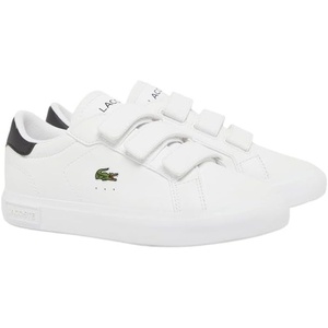 Lacoste Kids Powercourt Sneakers (Little Kid)(Eclipse Blue/Cork)