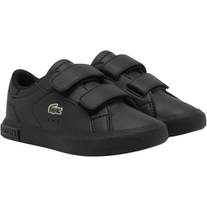 Lacoste Kids Powercourt Sneakers (Toddler/Little Kid)(Black)