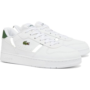 Lacoste Kids T-Clip Set Sneakers (Little Kid/Big Kid)(New White/Dark Green)