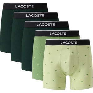 Lacoste Men’s 3 Pack Boxer Briefs(Birch/Lamb’s Lettuce/Sino)