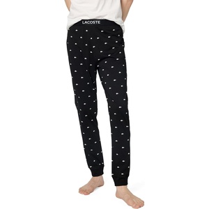 Lacoste Men’s All Over Croc Print Pajama Pant(Black & White)