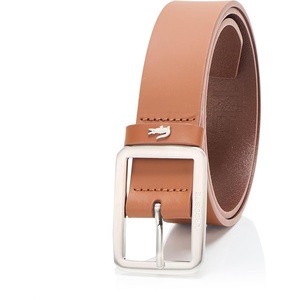 Lacoste Men’s Casual 1.4″ Belt(Eclipse Blue/Mother of Pearl/Amarena Cherry)