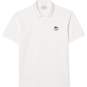 Lacoste Men’s Classic Fit Signature Print L.12.12 Polo Shirt(Flour)