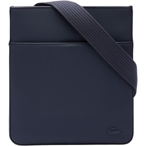 Lacoste Men’s Classic Flat Crossover Crossbody Bag, Midnight Blue, One Size