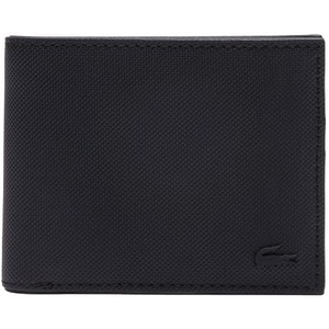 Lacoste Men’s Classic Small Billfold Wallet, Black, One Size(Black)