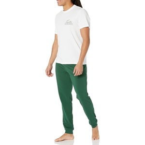 Lacoste Men’s Club Lacoste Pajama Set(White/Green)