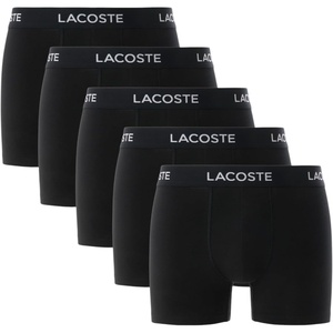 Lacoste Men’s Cotton Stretch Essentials Boxer Briefs, 5-pack(Black)