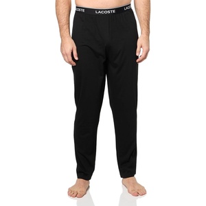 Lacoste Men’s Cotton Stretch Essentials Relaxed Fit Pajama Pants(Black)