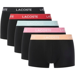 Lacoste Men’s Cotton Stretch Essentials Trunks, 5-pack(Multicolor)