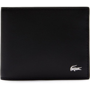 Lacoste Men’s Fitzgerald Small Billfold Wallet(Black)