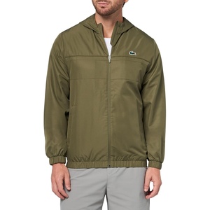 Lacoste Men’s Lightweight Performance Zip Jacket(Olive/Olive/Olive)