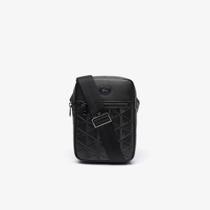 Lacoste Men’s Monogram Satchel(Black)