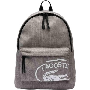 Lacoste Men’s Neocroc Backpack, Tape Brown/Opium Black, Large(Grey Chine)