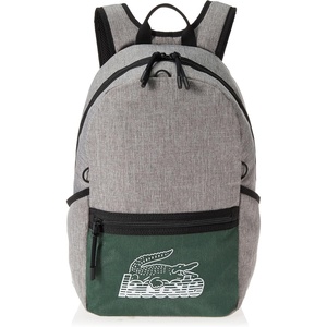 Lacoste Men’s Neocroc Backpack, Tape Brown/Opium Black, Large(Grey Chine Green Black)