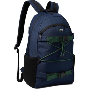 Lacoste Men’s Neocroc Backpack, Tape Brown/Opium Black, Large(Midnight Blue/Black/Green)