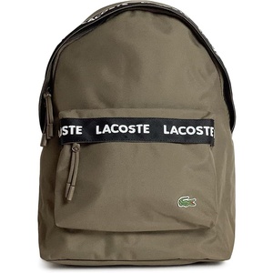 Lacoste Men’s Neocroc Backpack, Tape Brown/Opium Black, Large(Tape Brown/Opium Black)