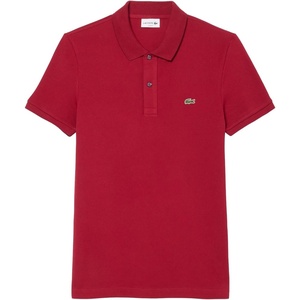 Lacoste Men’s Petit Piqué Slim Fit Polo Shirt(Bordeaux)