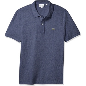 Lacoste Men’s Petit Piqué Slim Fit Polo Shirt(Heather Nebula)