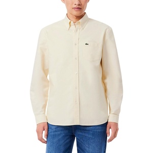 Lacoste Men’s Regular Fit Oxford Shirt(Naturel Clair/Naturel Cla)
