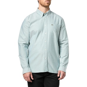 Lacoste Men’s Regular Fit Oxford Shirt(White/Green)