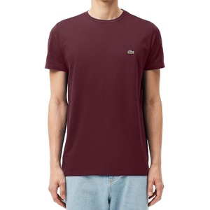 Lacoste Men’s Short Sleeve Pima Jersey Crew Neck Tee(Expresso)