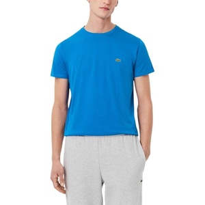 Lacoste Men’s Short Sleeve Pima Jersey Crew Neck Tee(Gipsy Blue)