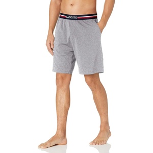Lacoste Men’s Striped Waist Long Boxer Briefs(Dove Grey)