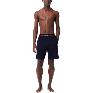 Lacoste Men’s Striped Waist Long Boxer Briefs(Navy Blue)