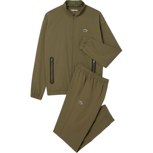 Lacoste Men’s Tennis Taffeta Tracksuit(Olive)