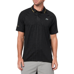 Lacoste Men’s Tennis X Novak Djokovic on Court Polo(Black)