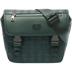 Lacoste Nomogramme Small Flap Close Messenger Bag(Dark Green)