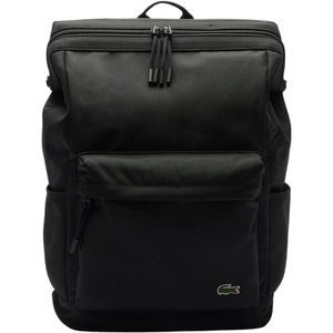 Lacoste Unisex Neocroc Rectangular Backpack, Black, One Size(Black)